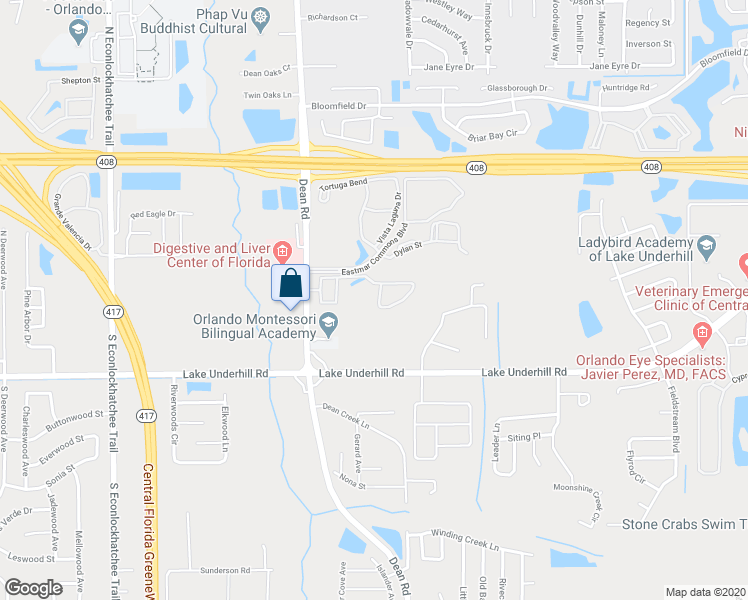 map of restaurants, bars, coffee shops, grocery stores, and more near in Alafaya