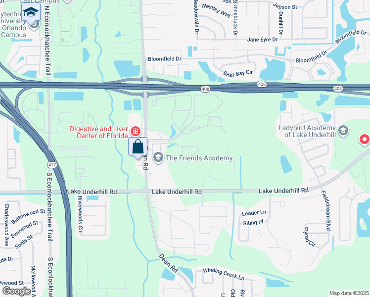 map of restaurants, bars, coffee shops, grocery stores, and more near in Alafaya