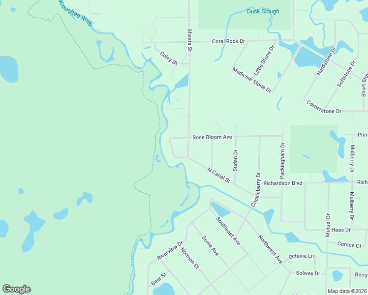 map of restaurants, bars, coffee shops, grocery stores, and more near 8008 North Canal Street in Webster