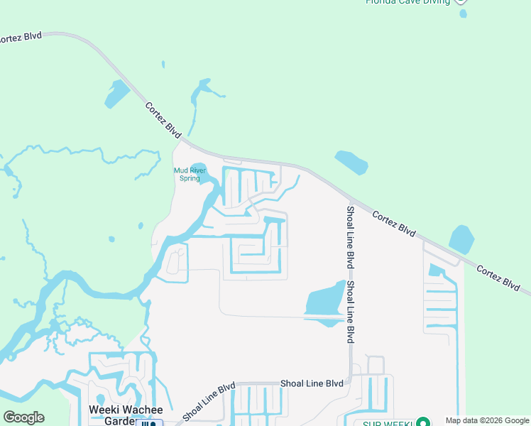 map of restaurants, bars, coffee shops, grocery stores, and more near 6046 Avenue of the Palms in Spring Hill