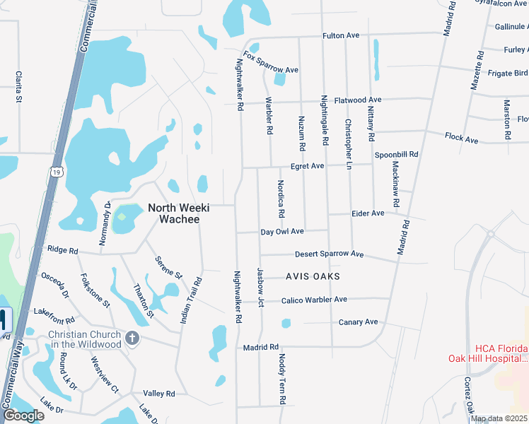map of restaurants, bars, coffee shops, grocery stores, and more near 8120 Jasbow Junction in Spring Hill