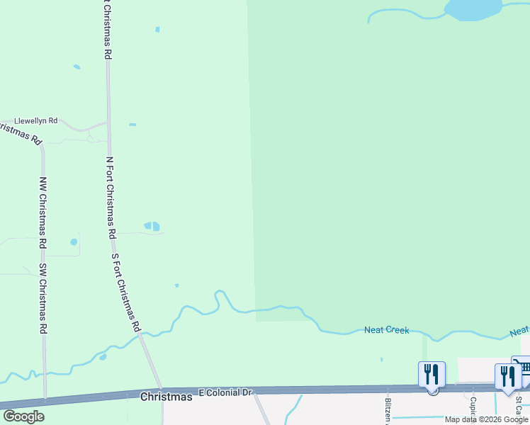 map of restaurants, bars, coffee shops, grocery stores, and more near in Christmas