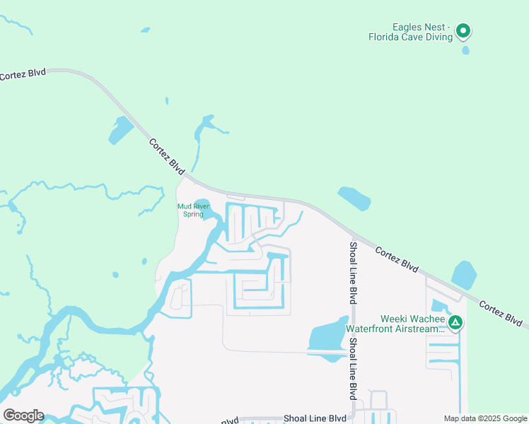 map of restaurants, bars, coffee shops, grocery stores, and more near 8183 Anchor Point Dr in Weeki Wachee