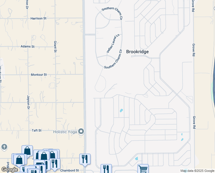 map of restaurants, bars, coffee shops, grocery stores, and more near 8330 Silverbell Loop in Brooksville