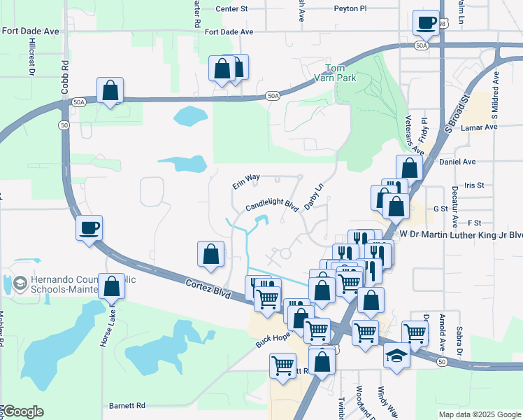 1271 Candlelight Boulevard, Brooksville FL Walk Score