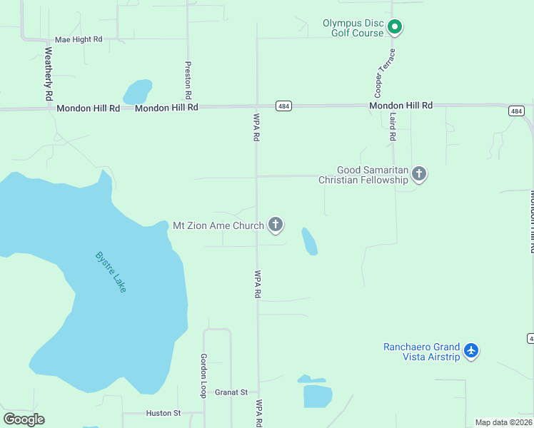 map of restaurants, bars, coffee shops, grocery stores, and more near 8182 WPA Road in Brooksville