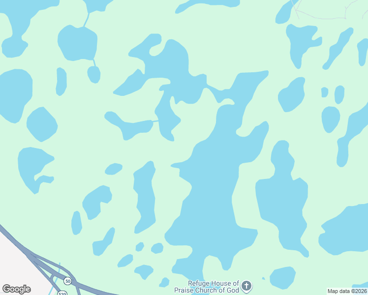 map of restaurants, bars, coffee shops, grocery stores, and more near 20505 Florida 50 in Christmas