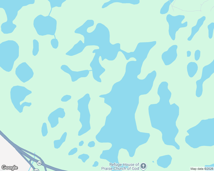 map of restaurants, bars, coffee shops, grocery stores, and more near 20505 Florida 50 in Christmas