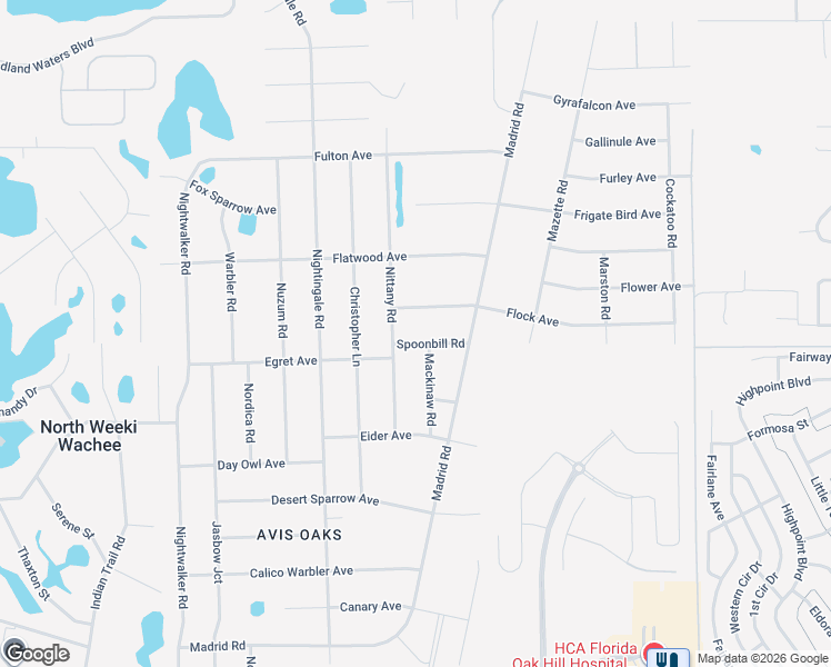 map of restaurants, bars, coffee shops, grocery stores, and more near 8211 Mackinaw Road in Spring Hill