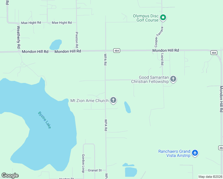 map of restaurants, bars, coffee shops, grocery stores, and more near 8182 WPA Road in Brooksville