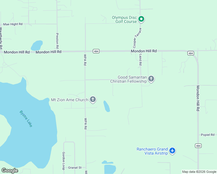 map of restaurants, bars, coffee shops, grocery stores, and more near 25408 Oneal Road in Brooksville
