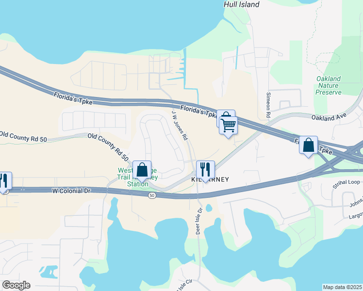 map of restaurants, bars, coffee shops, grocery stores, and more near 2500 Standing Rock Circle in Oakland