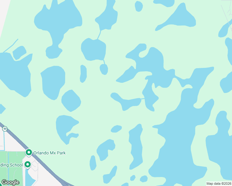 map of restaurants, bars, coffee shops, grocery stores, and more near 19341 Florida 50 in Christmas