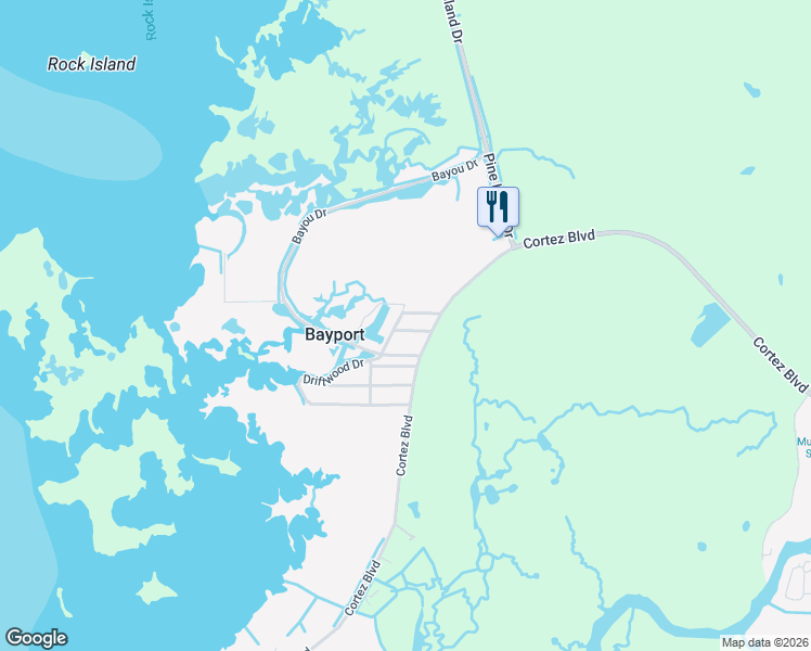 map of restaurants, bars, coffee shops, grocery stores, and more near 8591 Driftwood Drive in Spring Hill