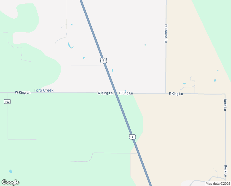 map of restaurants, bars, coffee shops, grocery stores, and more near 130 West King Lane in Tuleta