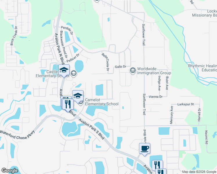 map of restaurants, bars, coffee shops, grocery stores, and more near 819 Clifton Hills Street in Orlando