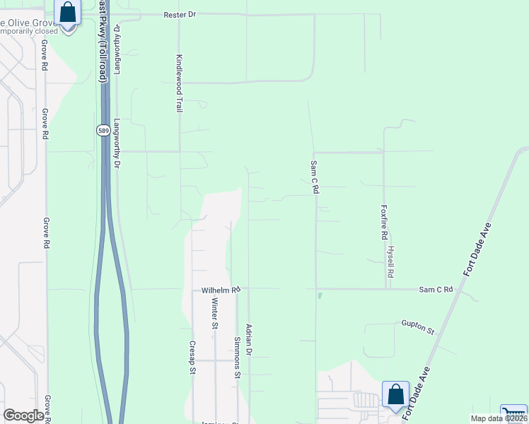 map of restaurants, bars, coffee shops, grocery stores, and more near 8362 Adrian Drive in Brooksville