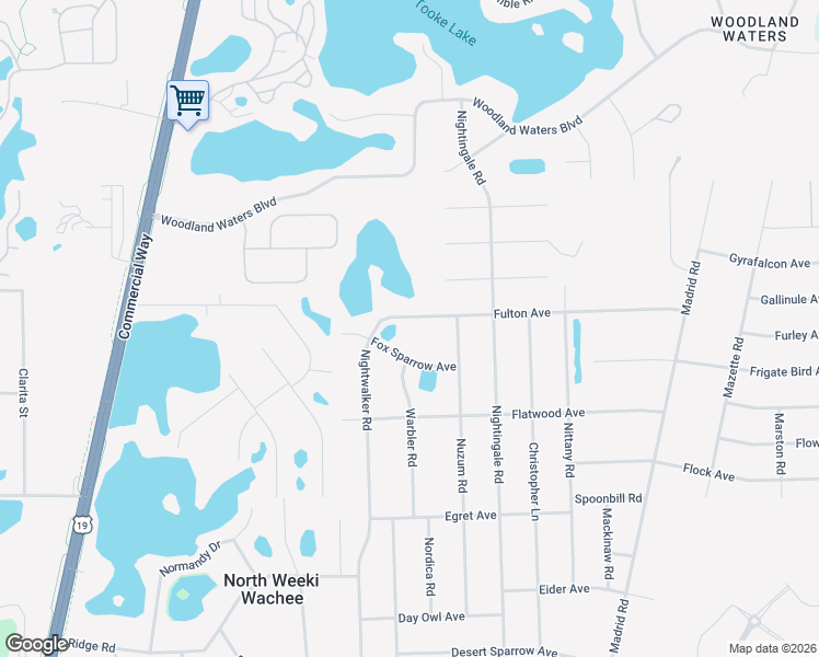 map of restaurants, bars, coffee shops, grocery stores, and more near 10312 Fulton Avenue in Spring Hill