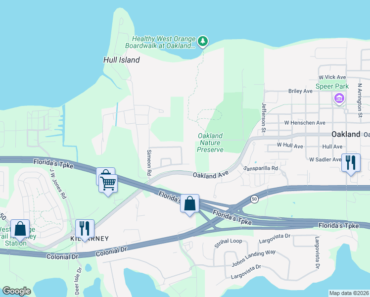 map of restaurants, bars, coffee shops, grocery stores, and more near 1071 Stationside Drive in Oakland