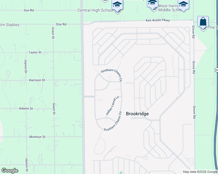 map of restaurants, bars, coffee shops, grocery stores, and more near 14308 Coralbean Court in Brooksville