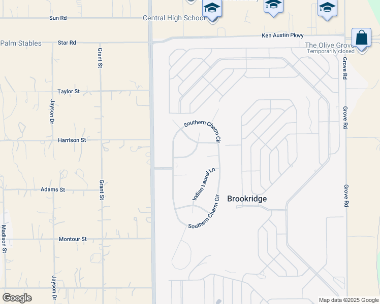 map of restaurants, bars, coffee shops, grocery stores, and more near 8543 Pinetop Ridge Lane in Brooksville