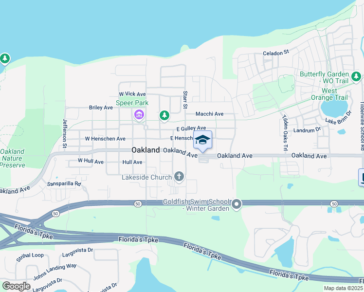 map of restaurants, bars, coffee shops, grocery stores, and more near 201 Oakland Avenue in Oakland