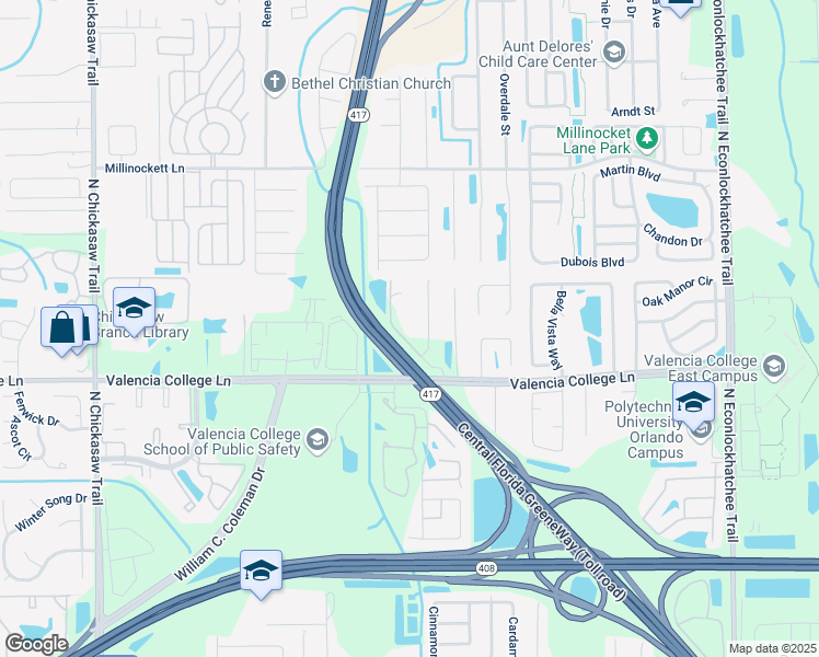 map of restaurants, bars, coffee shops, grocery stores, and more near 813 Don Jean Lane in Orlando