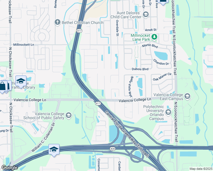 map of restaurants, bars, coffee shops, grocery stores, and more near 874 Grassy Island Lane in Orlando