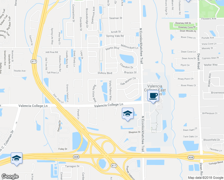 map of restaurants, bars, coffee shops, grocery stores, and more near 863 Vista Palma Way in Orlando
