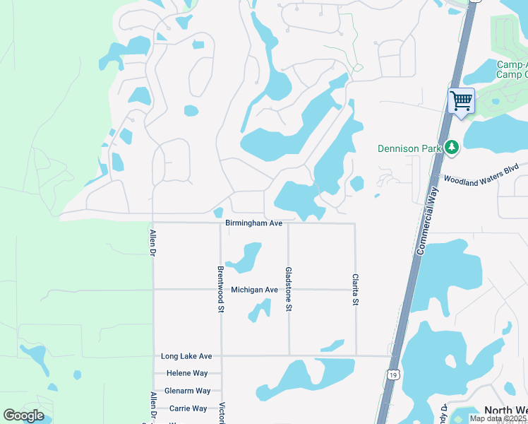map of restaurants, bars, coffee shops, grocery stores, and more near 9094 Wade Street in Brooksville