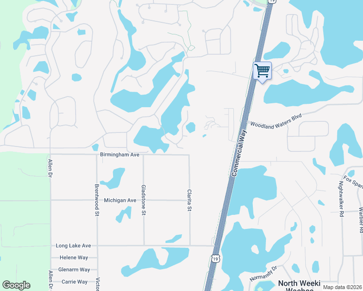 map of restaurants, bars, coffee shops, grocery stores, and more near 9313 Gentle Ben Court in Spring Hill