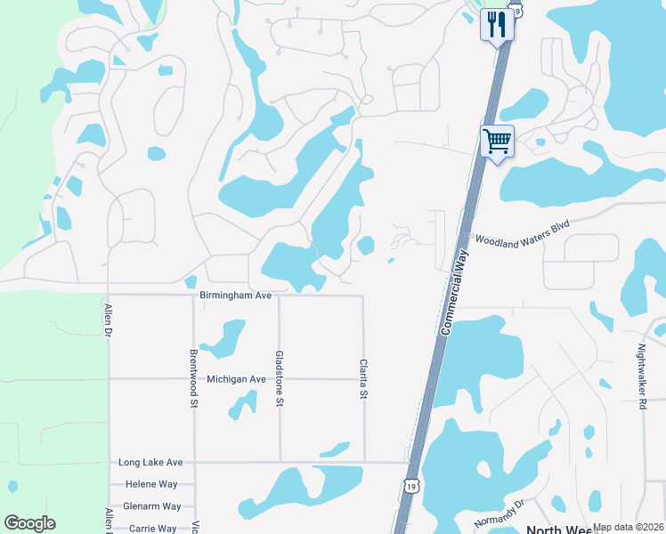 map of restaurants, bars, coffee shops, grocery stores, and more near 8968 Jericho Road in Spring Hill