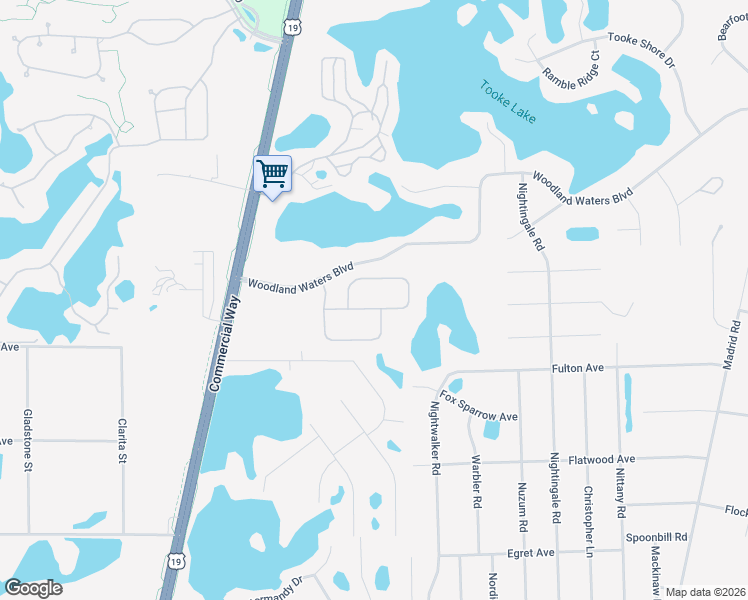 map of restaurants, bars, coffee shops, grocery stores, and more near 10187 Ridge Top Loop in Spring Hill