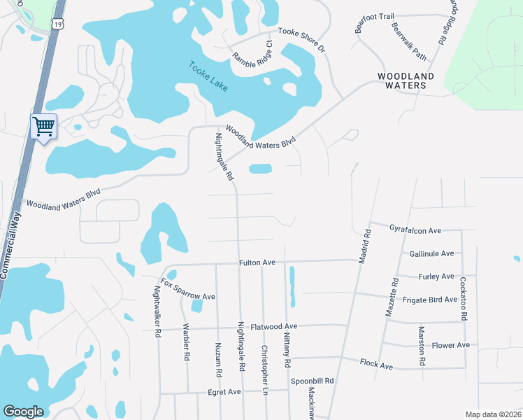 map of restaurants, bars, coffee shops, grocery stores, and more near 10451 Gypsy Avenue in Spring Hill