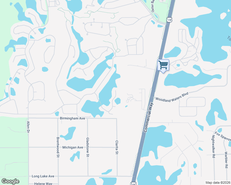 map of restaurants, bars, coffee shops, grocery stores, and more near 8928 Jericho Road in Brooksville