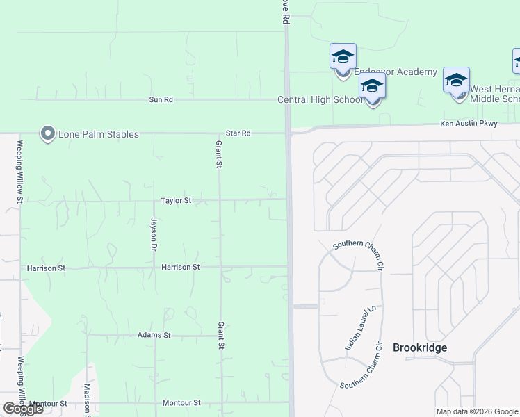 map of restaurants, bars, coffee shops, grocery stores, and more near 13386 Taylor Street in Brooksville