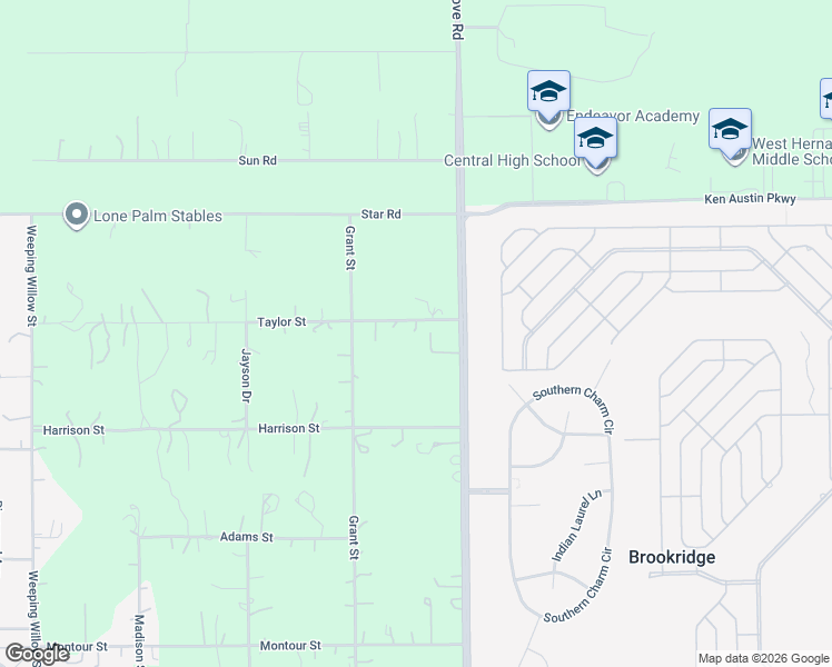 map of restaurants, bars, coffee shops, grocery stores, and more near 13386 Taylor Street in Brooksville