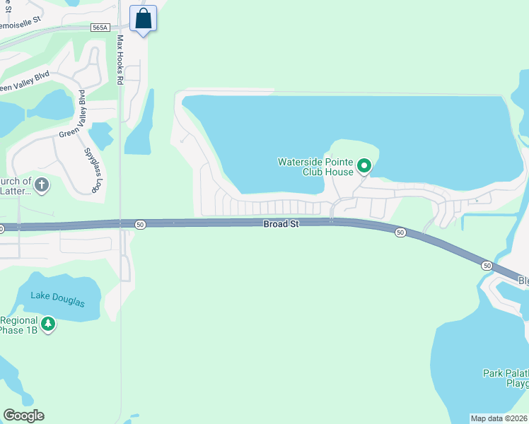 map of restaurants, bars, coffee shops, grocery stores, and more near 708 Lake Tarpon Way in Groveland