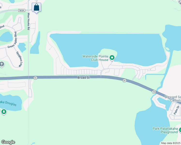 map of restaurants, bars, coffee shops, grocery stores, and more near 407 Grassy Key Way in Groveland