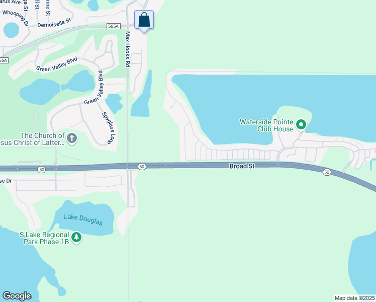 map of restaurants, bars, coffee shops, grocery stores, and more near 1118 Whitewater Bay Drive in Groveland