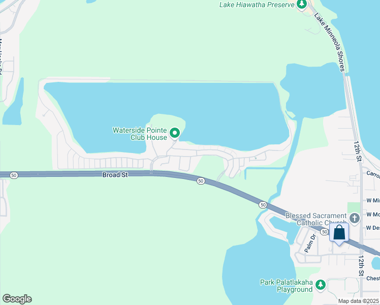 map of restaurants, bars, coffee shops, grocery stores, and more near 574 Juniper Springs Drive in Groveland