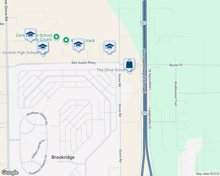 map of restaurants, bars, coffee shops, grocery stores, and more near 14472 Diablo Drive in Brooksville