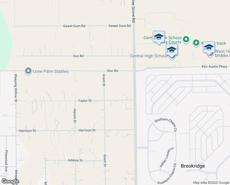 map of restaurants, bars, coffee shops, grocery stores, and more near 13357 Taylor Street in Brooksville
