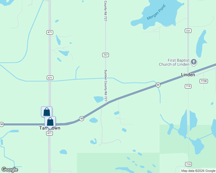 map of restaurants, bars, coffee shops, grocery stores, and more near 13397 County Road 727 in Webster