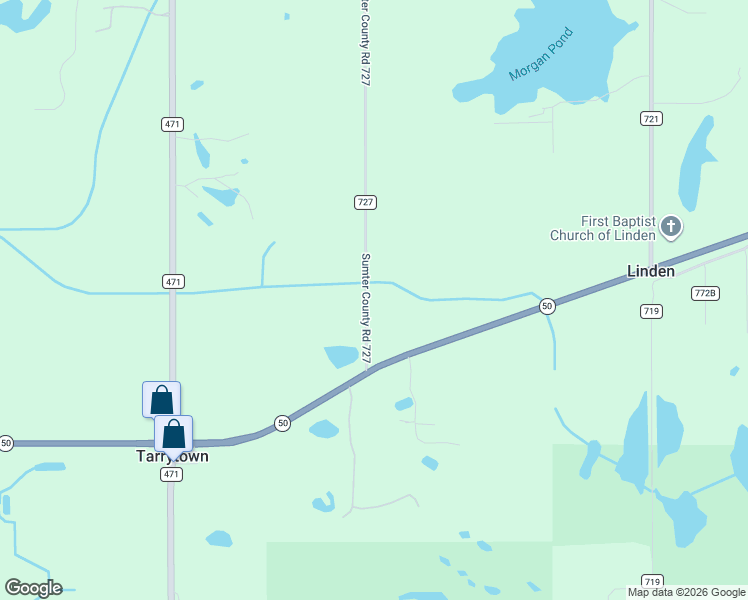 map of restaurants, bars, coffee shops, grocery stores, and more near 13397 County Road 727 in Webster