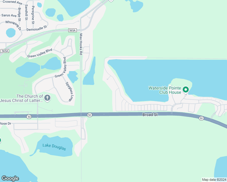 map of restaurants, bars, coffee shops, grocery stores, and more near 1109 Whitewater Bay Drive in Groveland