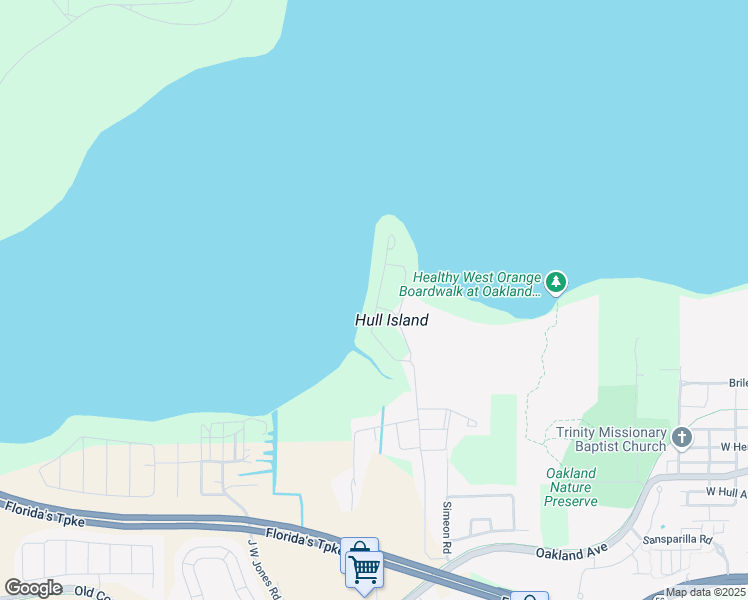 map of restaurants, bars, coffee shops, grocery stores, and more near 1112 Hull Island Drive in Oakland