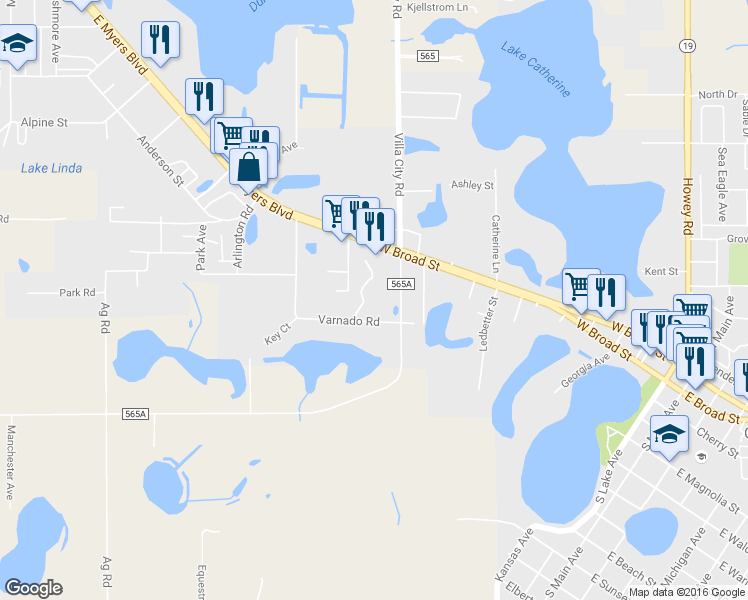 map of restaurants, bars, coffee shops, grocery stores, and more near 194 Mount Pleasant Road in Groveland
