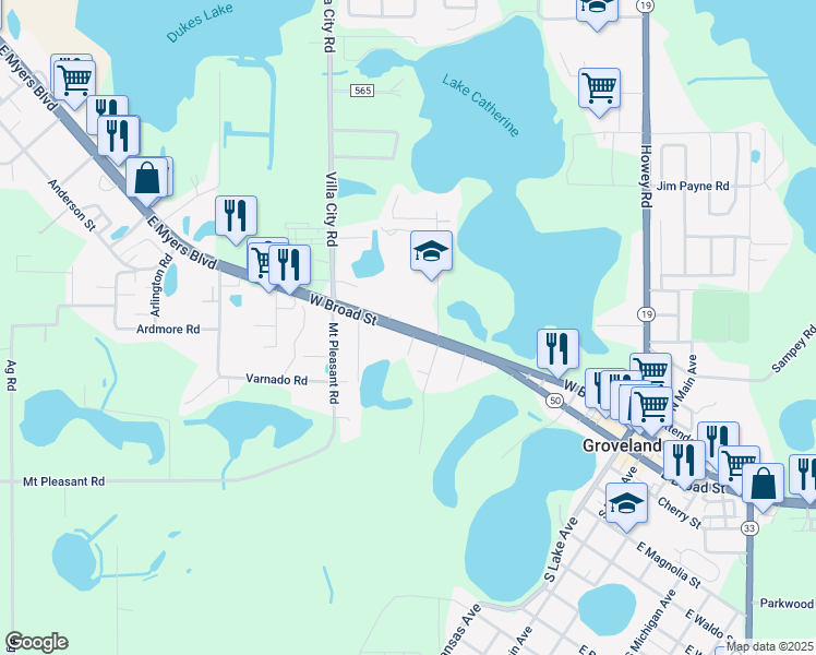 Florida 33 Groveland FL Walk - Lng= 81.864976