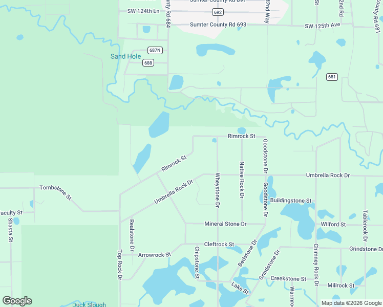 map of restaurants, bars, coffee shops, grocery stores, and more near Rimrock Street in Hernando County